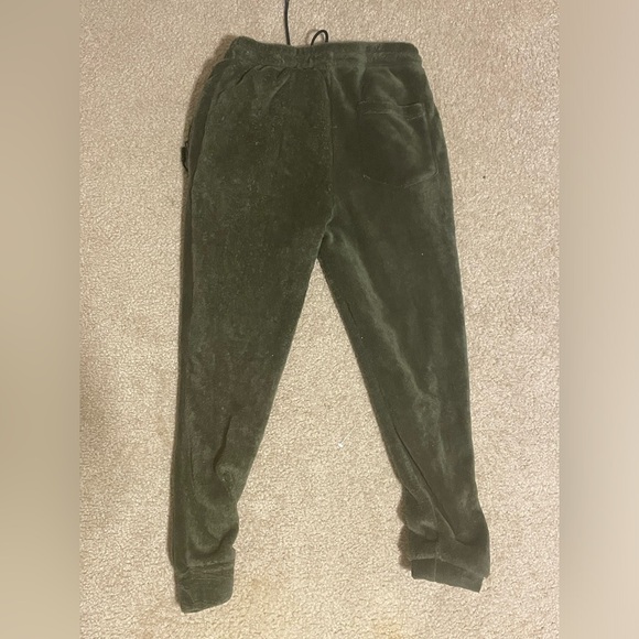 fuzzy green public record standard fit sweatpants - Picture 3 of 3